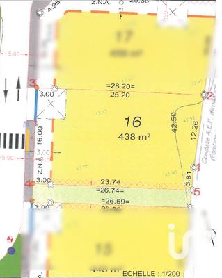 Terrain - 438 m²