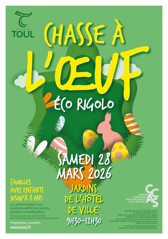 Chasse à l'oeuf éco rigolo - Toul