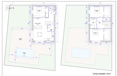Maison - 93 m² - 4 pièces