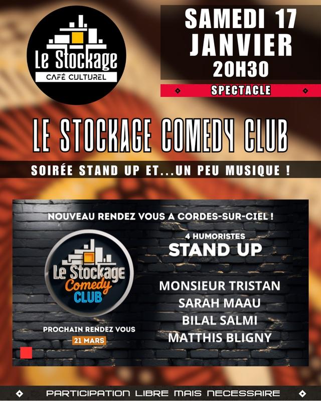 Le Stockage Comedy Club, soirée Stand Up !