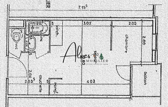 Appartement - 23 m² - 2 pièces