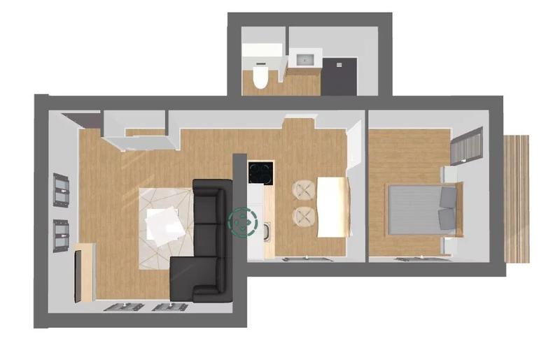 Appartement - 44 m² - 2 pièces