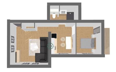 Appartement - 44 m² - 2 pièces