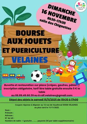 Bourse aux jouets et puériculture
