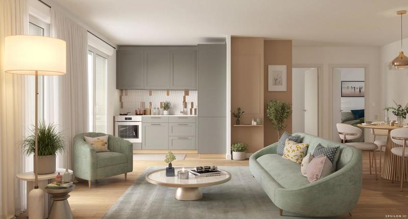 Appartement - 60 m² - 3 pièces