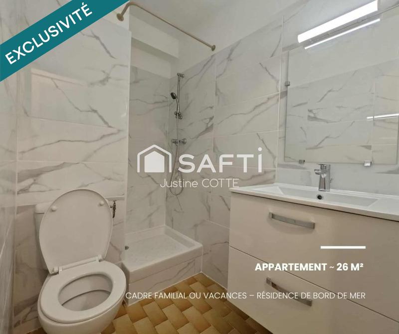 Appartement - 26 m² - 2 pièces