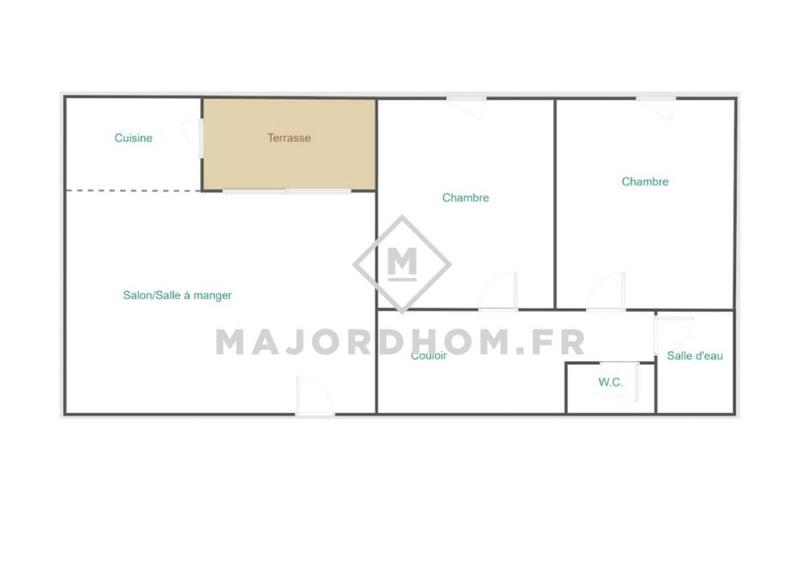 Appartement - 60 m² - 3 pièces