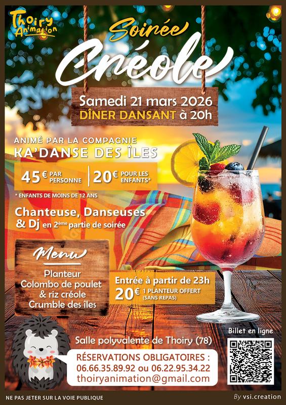 Soirée Créole à Thoiry (78)