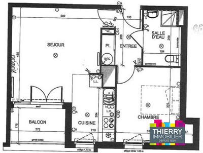 Appartement - 46 m² - 2 pièces