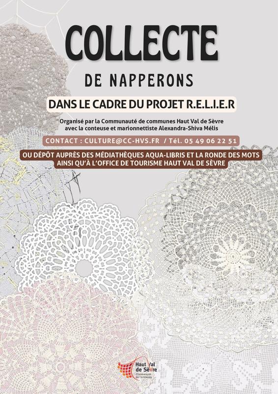 Collecte de napperons - Projet R.E.L.I.E.R