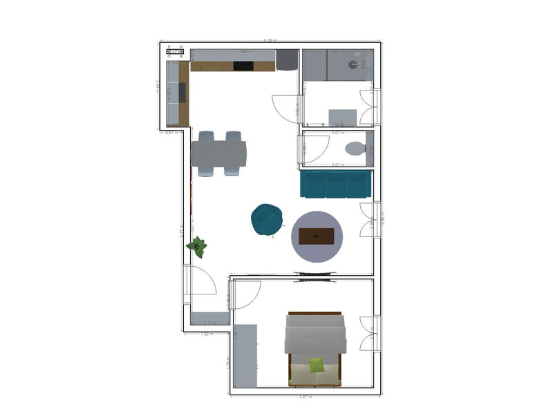 Appartement - 45 m² - 2 pièces