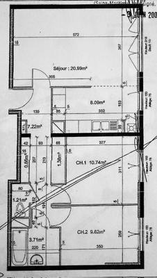 Appartement - 64 m² - 3 pièces