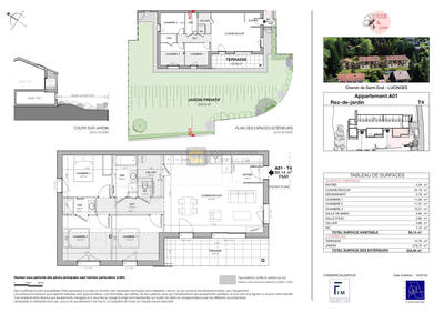 Appartement - 89 m² - 4 pièces