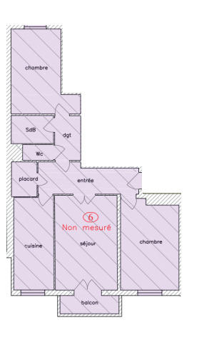 Appartement - 84 m² - 3 pièces