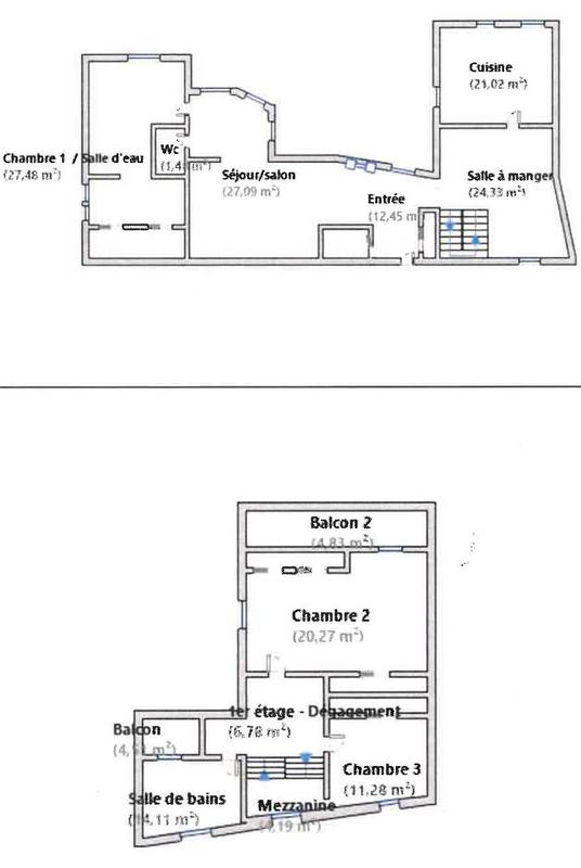 Maison de ville - 170 m² - 5 pièces