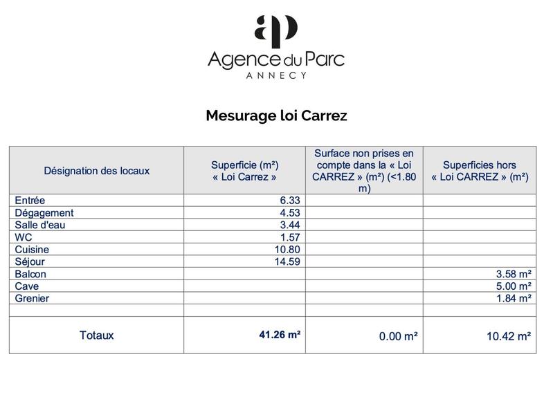 Appartement - 41 m² - 1 pièce