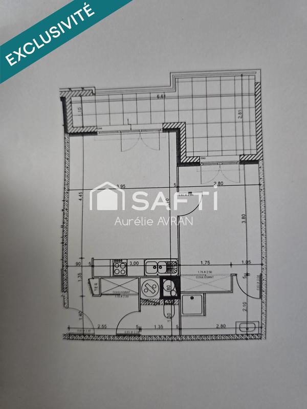 Appartement - 43 m² - 2 pièces