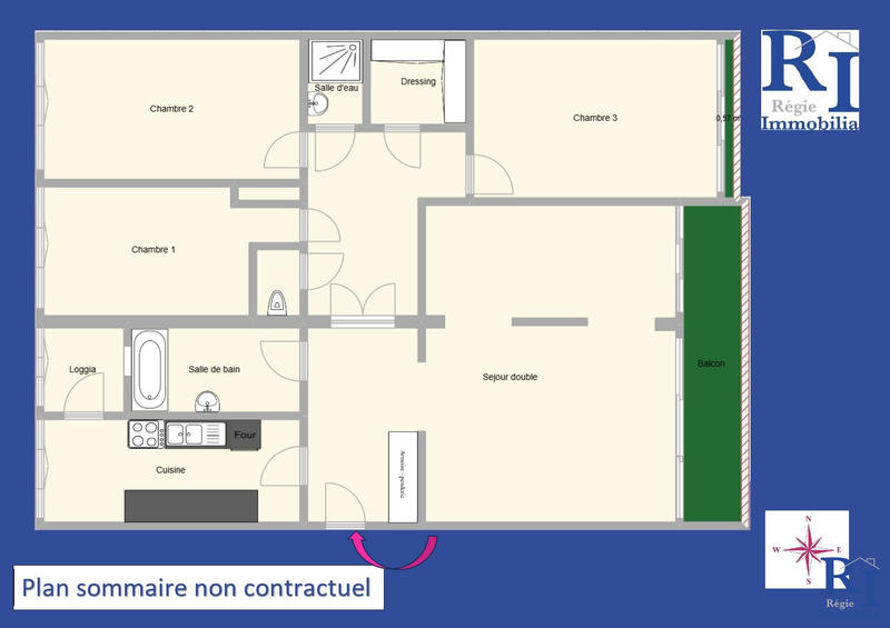 Appartement - 114 m² - 5 pièces