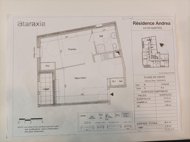 Appartement - 38 m² - 2 pièces