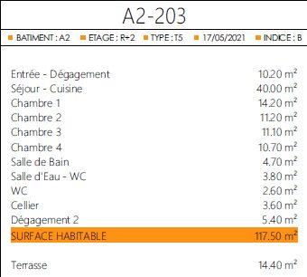 Appartement - 118 m² - 5 pièces