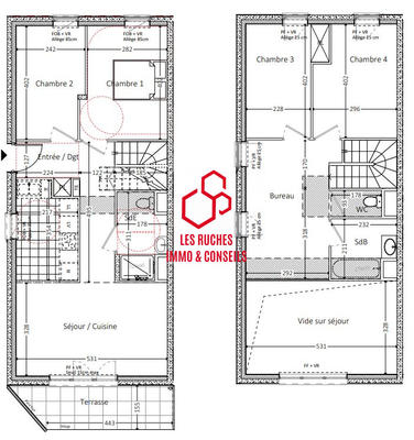 Appartement - 101 m² - 5 pièces