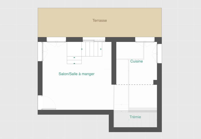Maison - 63 m² - 3 pièces