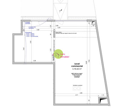 Local commercial - 93 m²