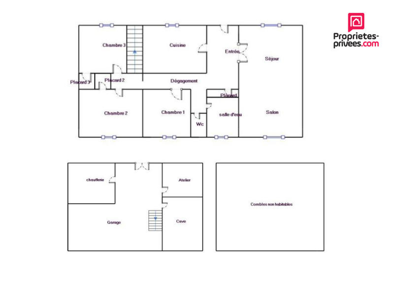 Maison - 86 m² - 5 pièces