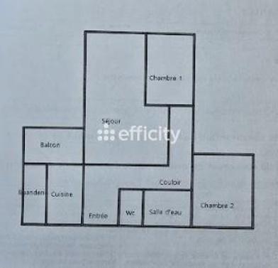 Appartement - 90 m² - 3 pièces