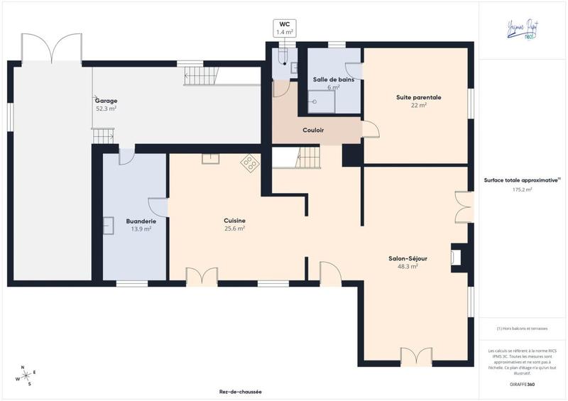 Maison - 220 m² - 8 pièces