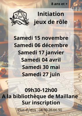 Initiation jeux de rôle