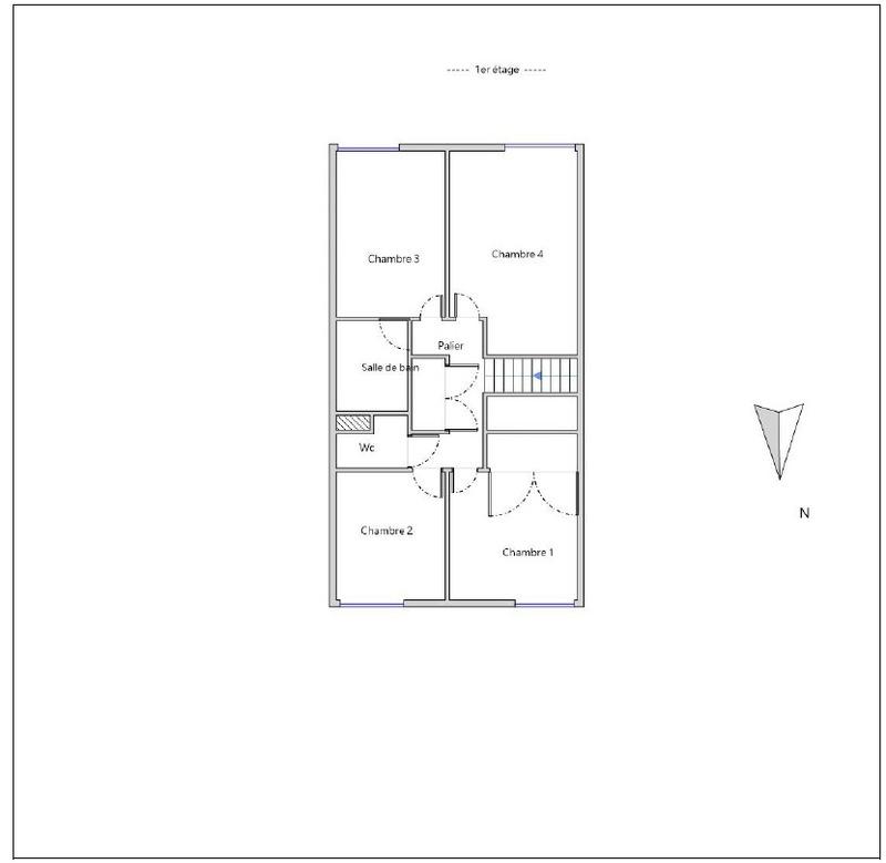 Maison - 90 m² - 5 pièces