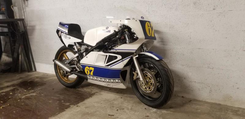 Yamaha Tzg 350 yamaha bleu 0350 B