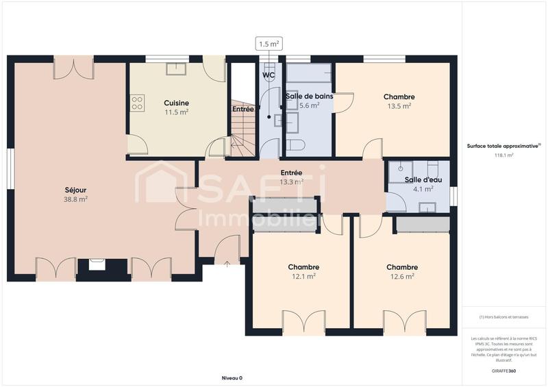 Maison - 119 m² - 4 pièces