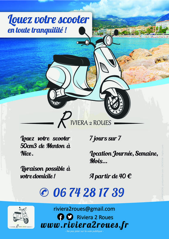Riviera 2 Roues Location Scooter Menton