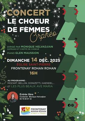 Concert le chœur de femmes – Orphéo à Frontenay Rohan-Rohan