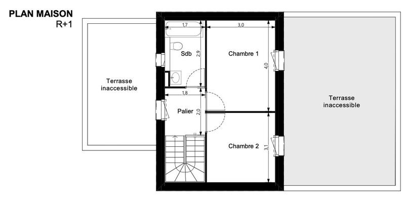 Maison contemporaine - 99 m² - 4 pièces