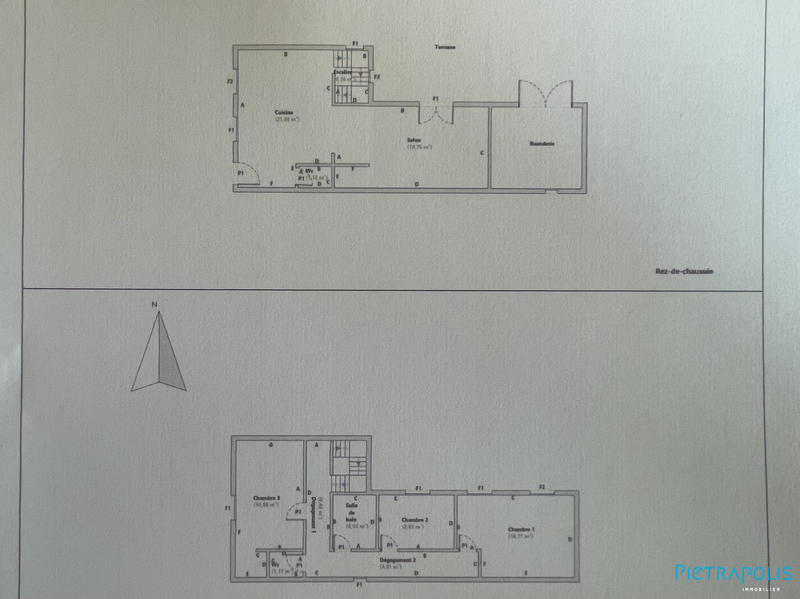 Maison - 93 m² - 4 pièces