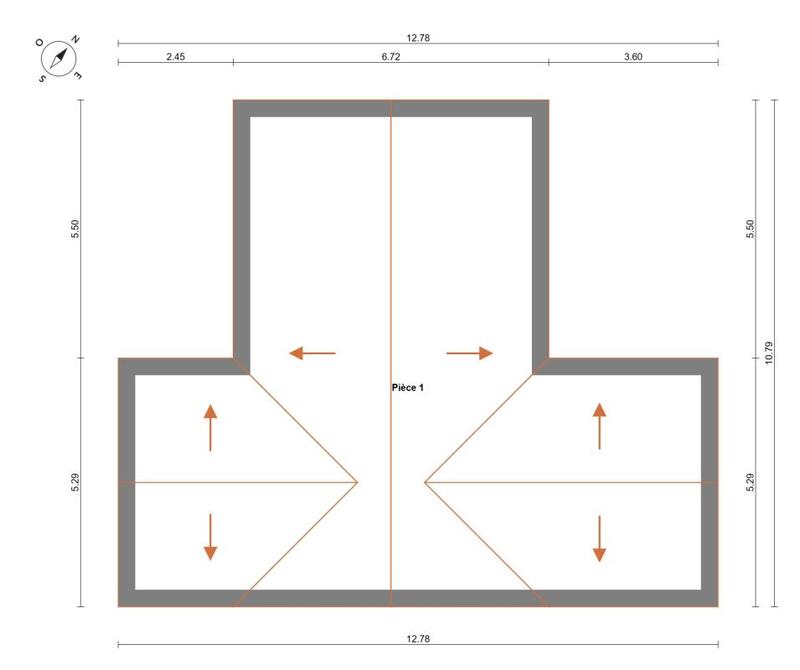 Maison - 70 m² - 3 pièces