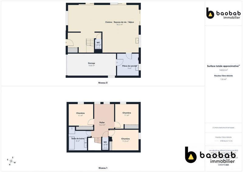 Maison - 122 m² - 4 pièces