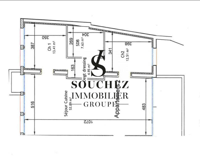 Appartement - 91 m² - 4 pièces