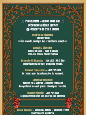 Programme - Honky Tonk Bar