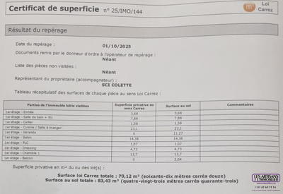 Appartement - 83 m² - 3 pièces