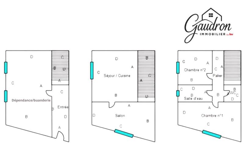 Maison - 68 m² - 3 pièces