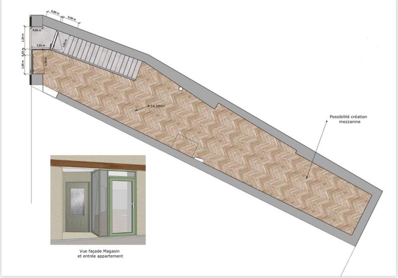 Local commercial - 120 m² - 5 pièces