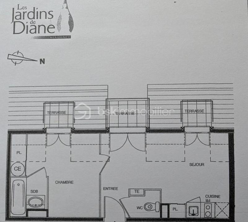 Appartement - 30 m² - 2 pièces