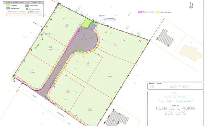 Terrain constructible - 600 m²
