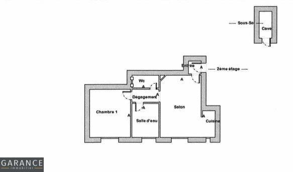 Appartement - 35 m² - 2 pièces