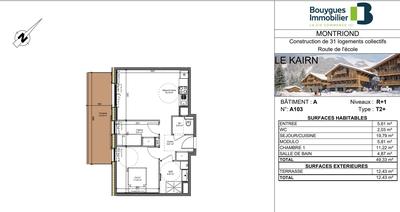 Appartement - 49 m² - 2 pièces