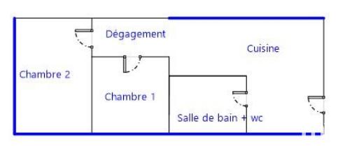 Appartement - 58 m² - 3 pièces